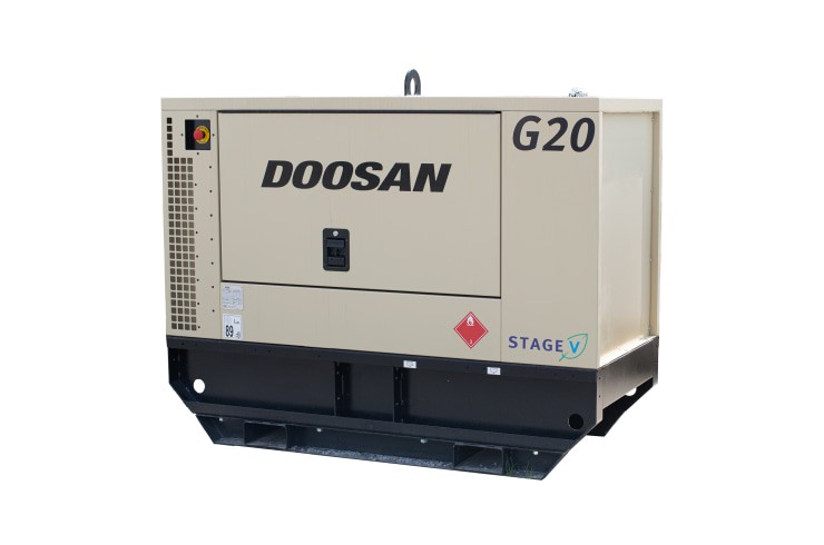 20 kVA Aggregat Doosan G20 – Produktbild | SLT Rental