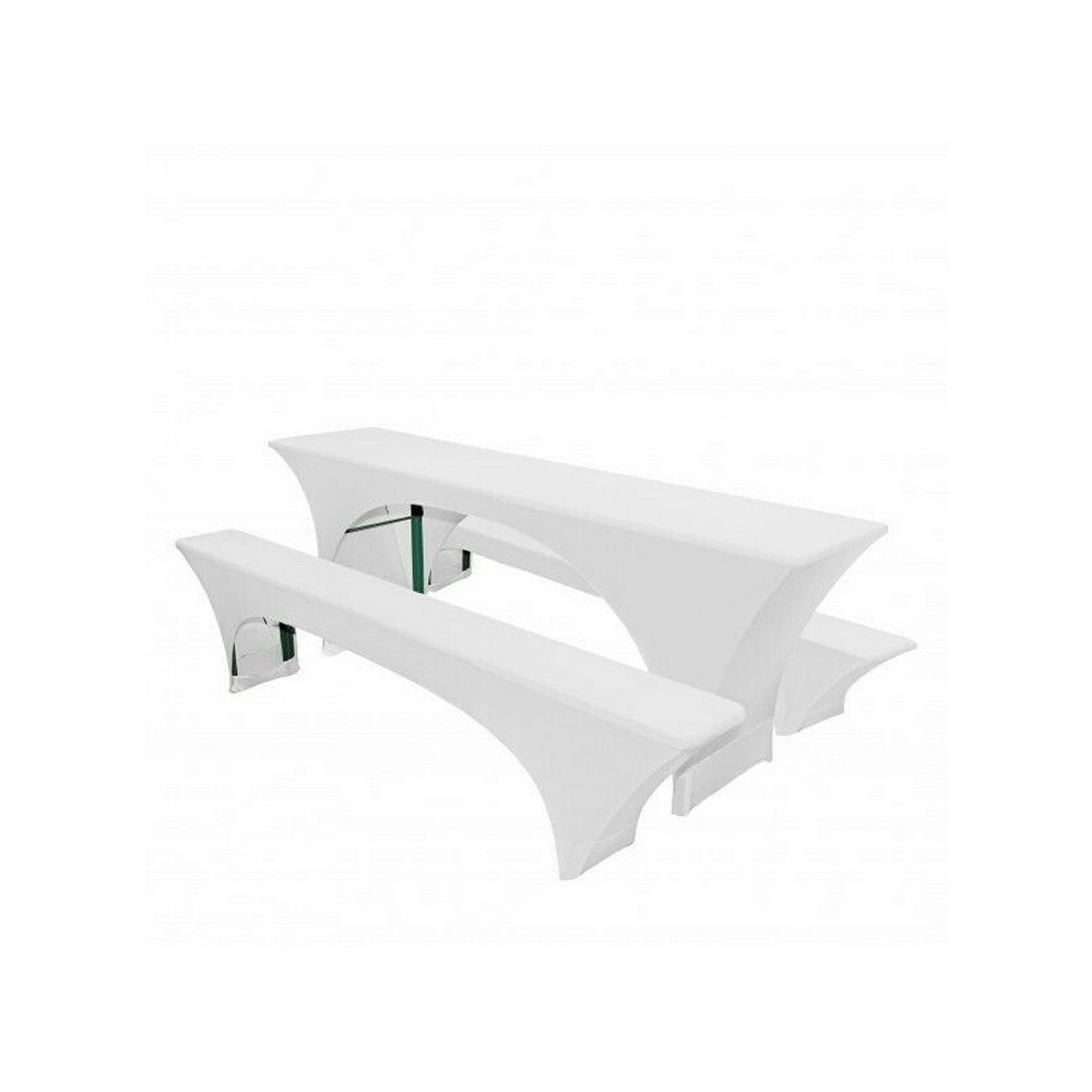 Bierzeltgarnitur Hussen-Set weiß – Produktbild | SLT Rental