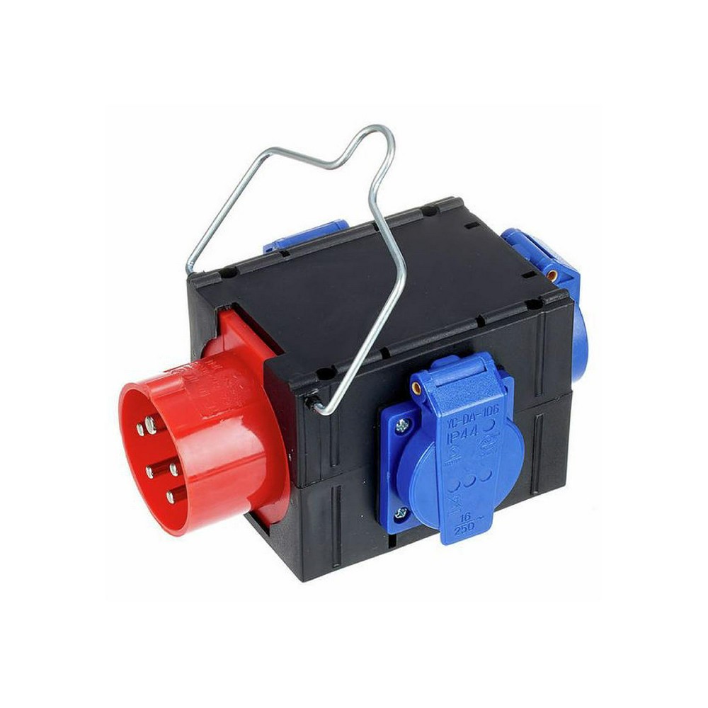 CEE 16A UV auf 3x 16A Schuko – Produktbild | SLT Rental