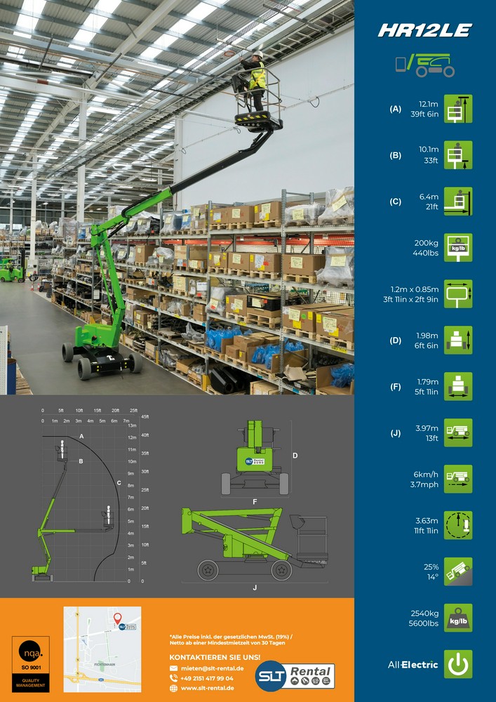 12m Gelenkteleskopsteiger Nifty HR12L – Vorschau 3